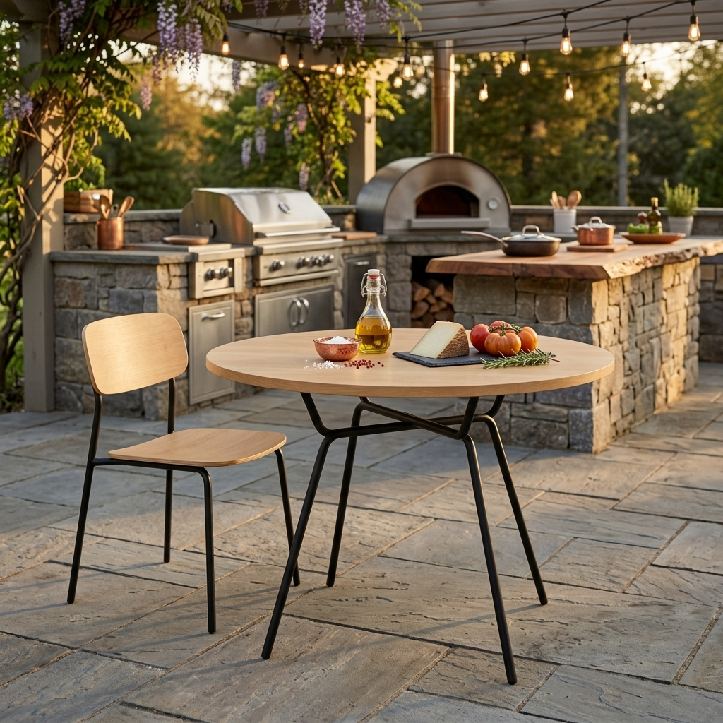 QUEIMA DE ESTOQUE Mesa de Jantar Soho Redonda 90cm com 4 Cadeiras NANA – Kit Completo 4 Lugares para Cozinha Sala e Áre — imagem 2 de 2