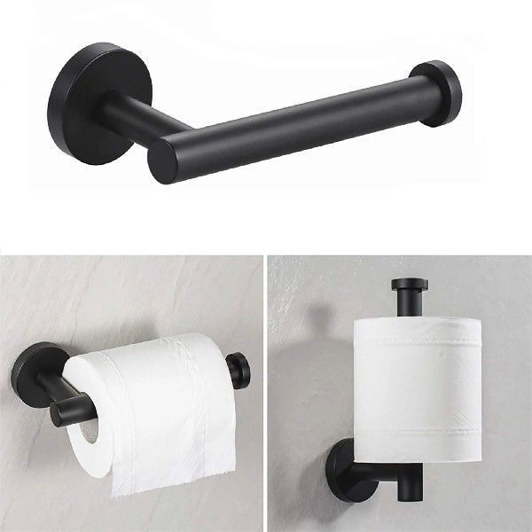 Stainless Steel Toilet Paper Roll Holder – for Bathroom, No Drilling Required Installation