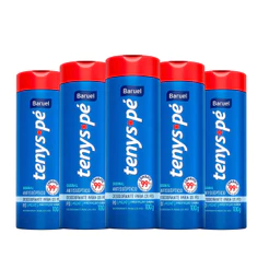 Kit 5un Talco Tenys Pé Baruel Tradicional 100g