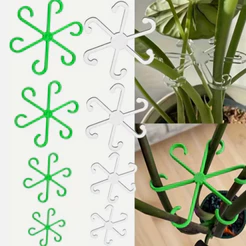 Kit 5 a 15 Ganchos Suporte para Plantas Haste Galhos de Plantas Amarração Grampo Resistente Versátil