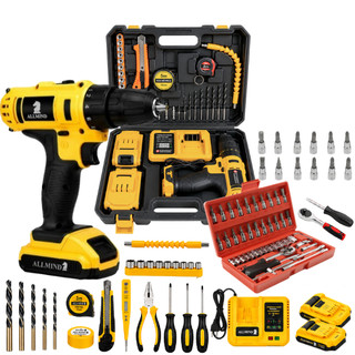 Kit Furadeira Parafusadeira 2 Baterias Profissional 25V Brushless Bivolt Acessórios E Mal…