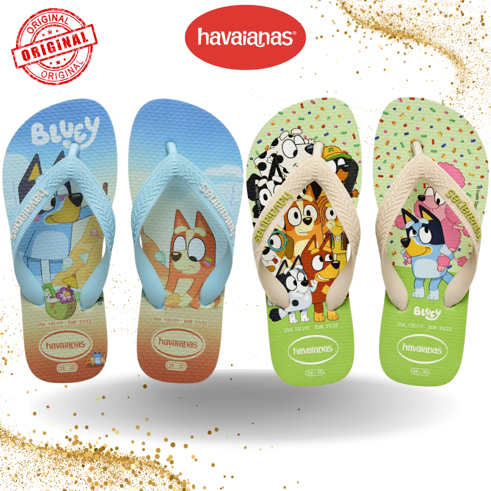 Chinelo Sandália Havaianas Kids Bluey E Bingo Infantil Original