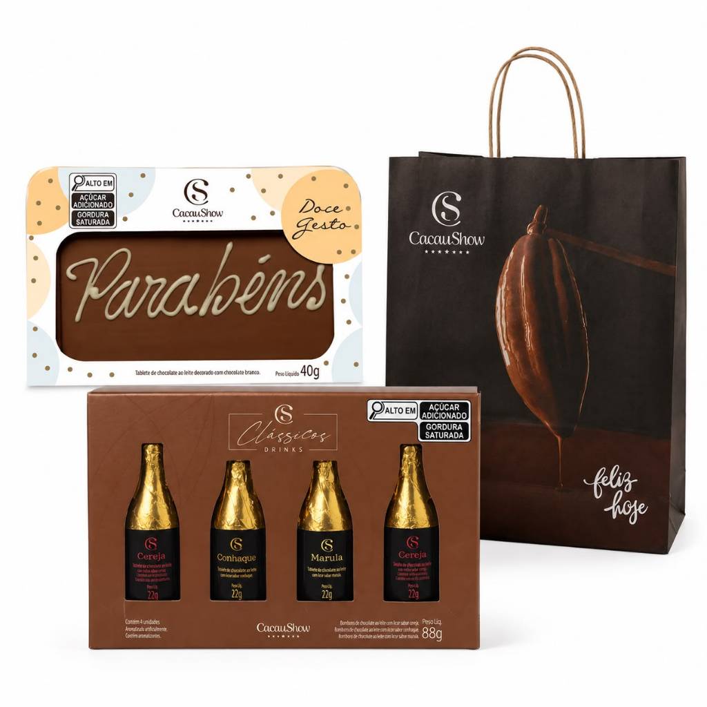 Caixa Clássicos Garrafinhas Cacau Show 88g — imagem 2 de 2