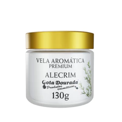 Vela Aromática Premium 130g - Ambiente Fresco e revigorante - Alecrim