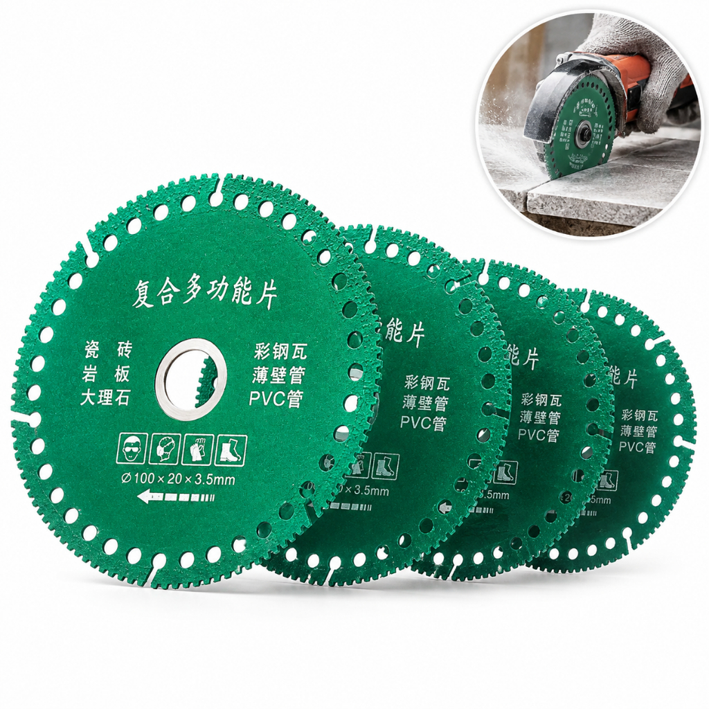 6 Em 1 Disco De Corte Com Diamante Lâmina De Serra Multifuncional Diamantado 100 mm Para Azulejo Cerâmico PVC