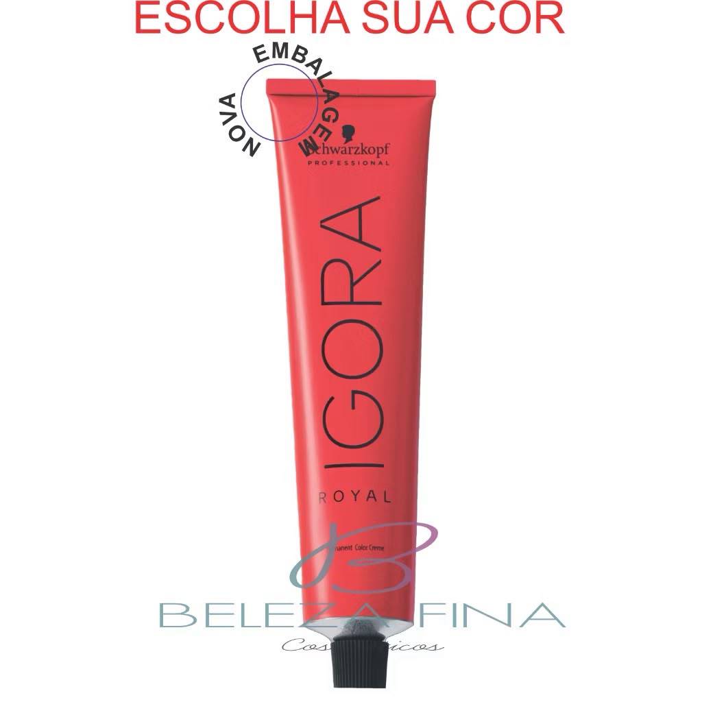 COLORAÇÕES IGORA ROYAL 60ML SCHWARZKOPF PROFESSIONAL - ESCOLHA A SUA COROU OX - CATALOGO DISPONIVEL NAS IMAGENS