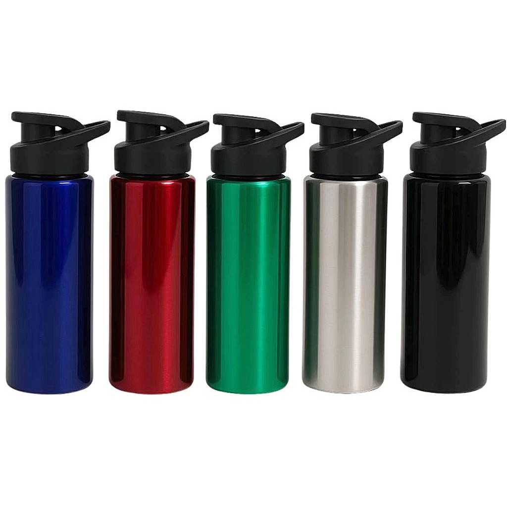 Garrafa Squeeze Alumínio 600 ml Fitness Academia Viagem Bicicleta