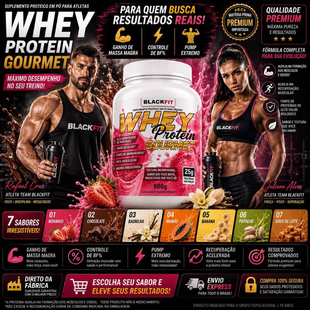 WHEY 900G Novos sabores - Lançamento