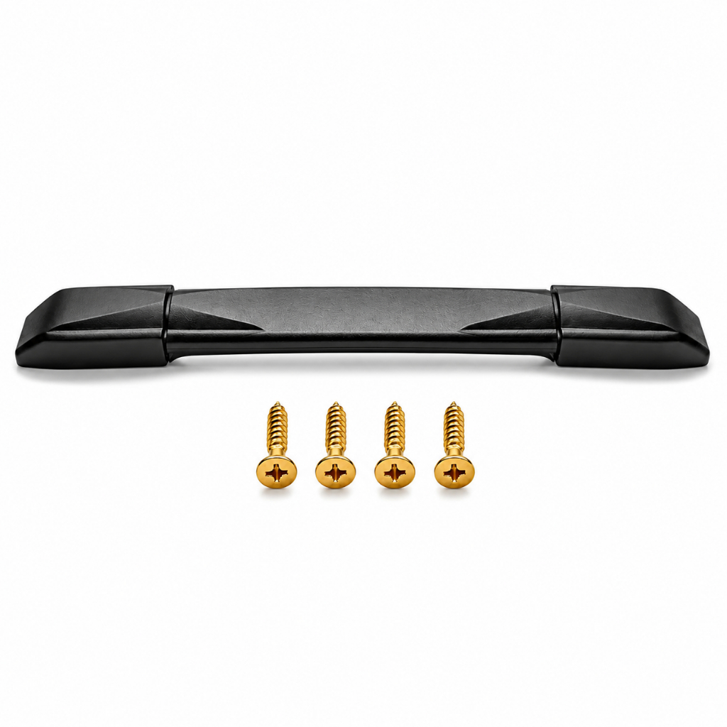 Alça de Mala Articulada Retrátil 24cm x 2,5cm Reposição Conserto Maleta Case Bagagem Preta