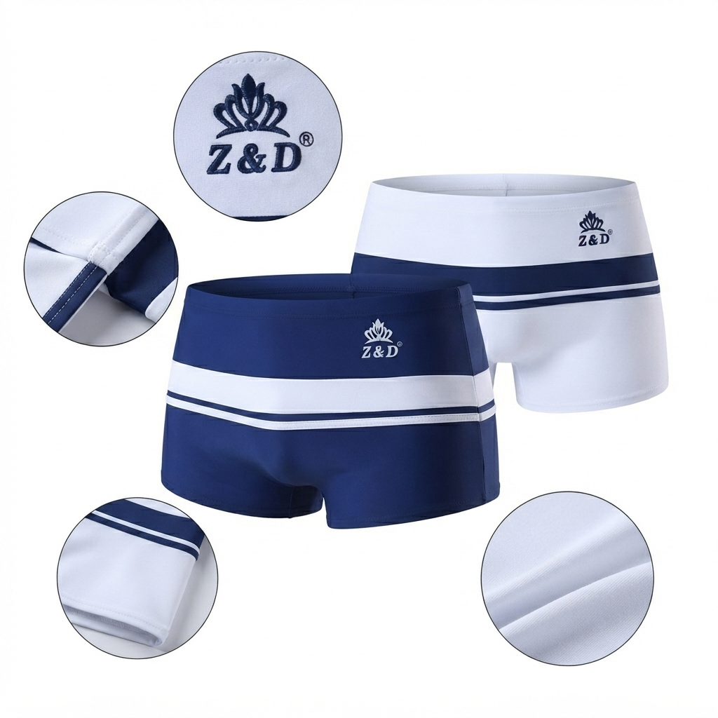 Z&D Ligeries Sungas Masculinas Boxers Cintura Baixa Elegante Respirável 25166