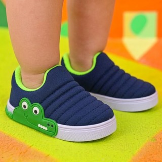 Tênis Infantil Masculino Calce Fácil Original Jacaré Várias Cores Para Menino Bebê Promoç…