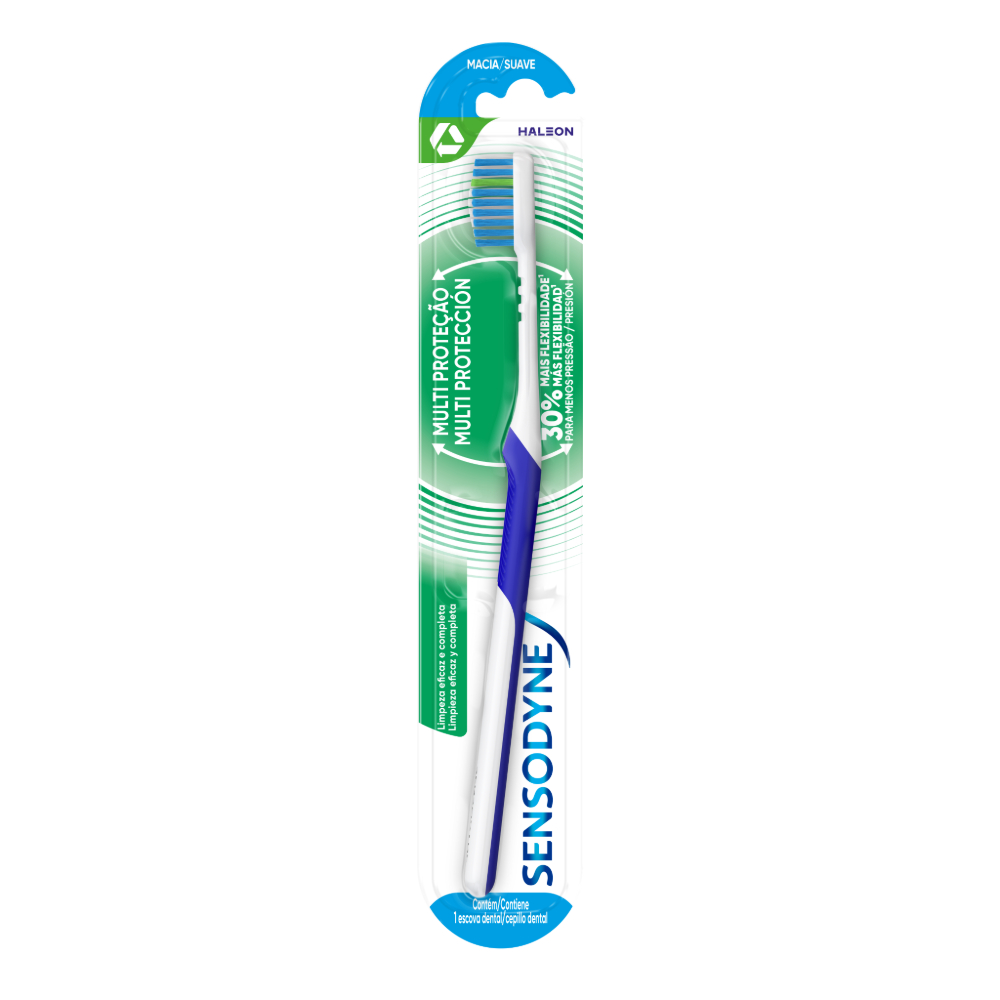 Sensodyne Escova De Dente Com Cerdas Macias Multiproteção Para Dentes Sensíveis Cores Sortidas