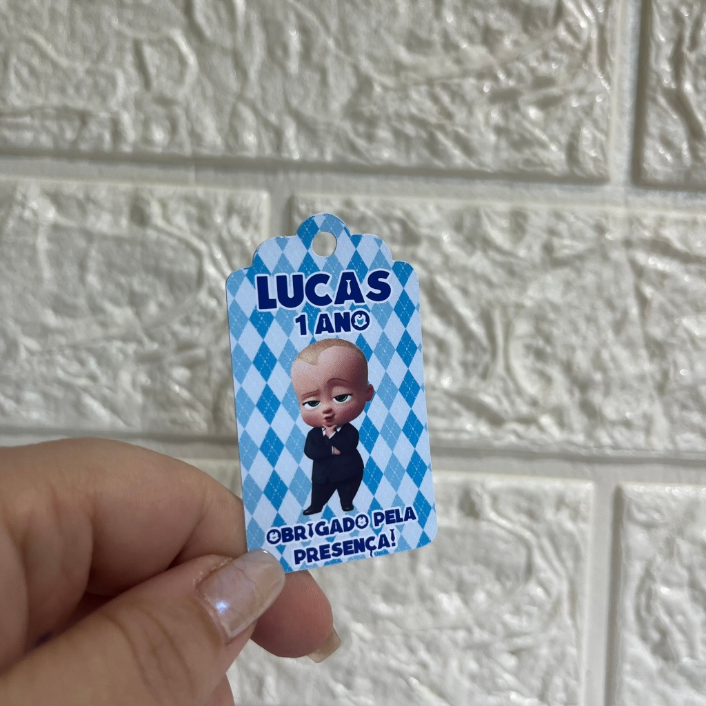 TAG Personalizada O Poderoso Chefinho, Tag para lembrancinha, O Poderoso Chefinho