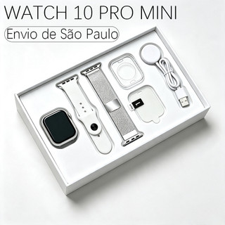 2026 Novo Smartwatch S10 Mini 38mm com Chamada Bluetooth Pressão Arterial Impermeável e Compatível Android/iOS