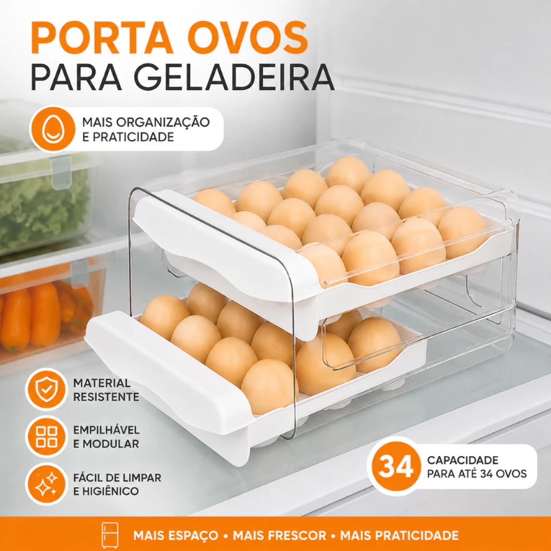 "Organize Seus Ovos com 71% de Desconto! 🥚"