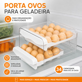 "Organize Seus Ovos com 71% de Desconto! 🥚"