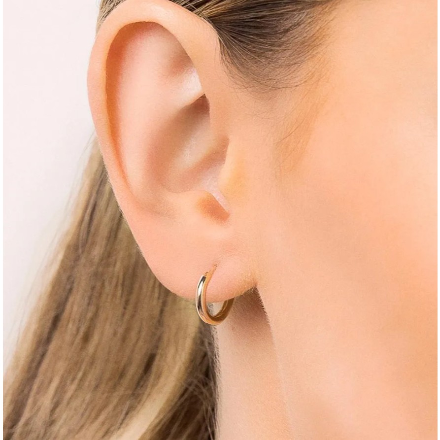 Brinco Argola Rommanel 1,1cm Banhada a Ouro 18k 527163 — imagem 2 de 2