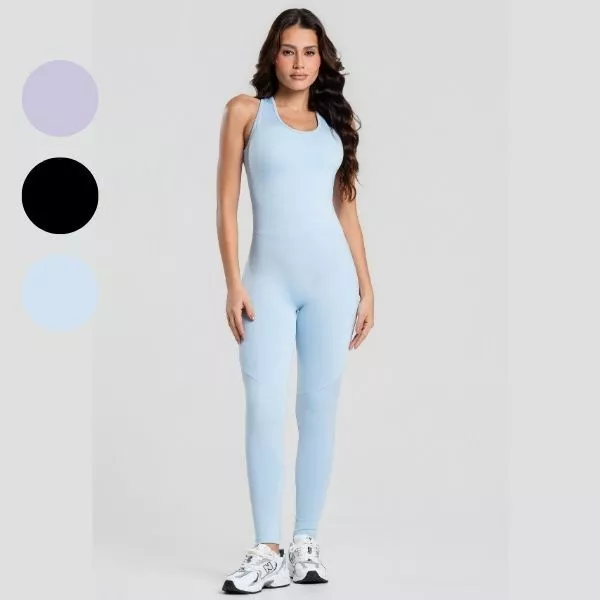 Macacão Fitness Feminino Academia Empina Bumbum Básico Confortável e Modelador 11328 — imagem 1