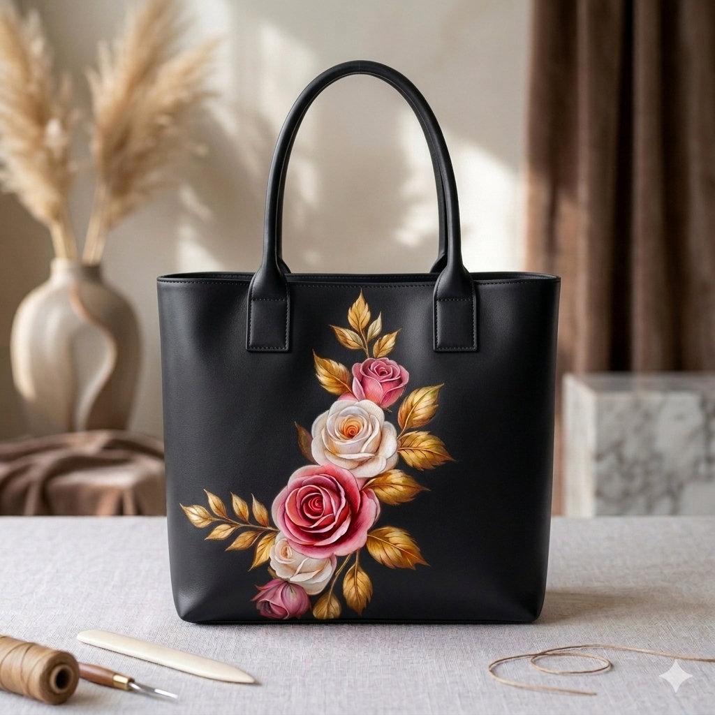 Bolsa feminina floral elegante