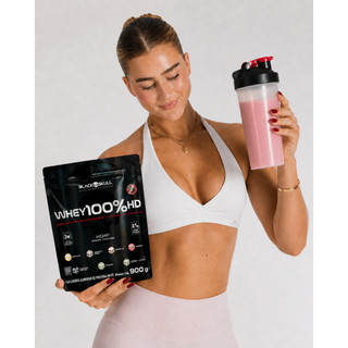 Whey Protein Black Skull HD 900g Original + Coqueteleira Academia Fitness