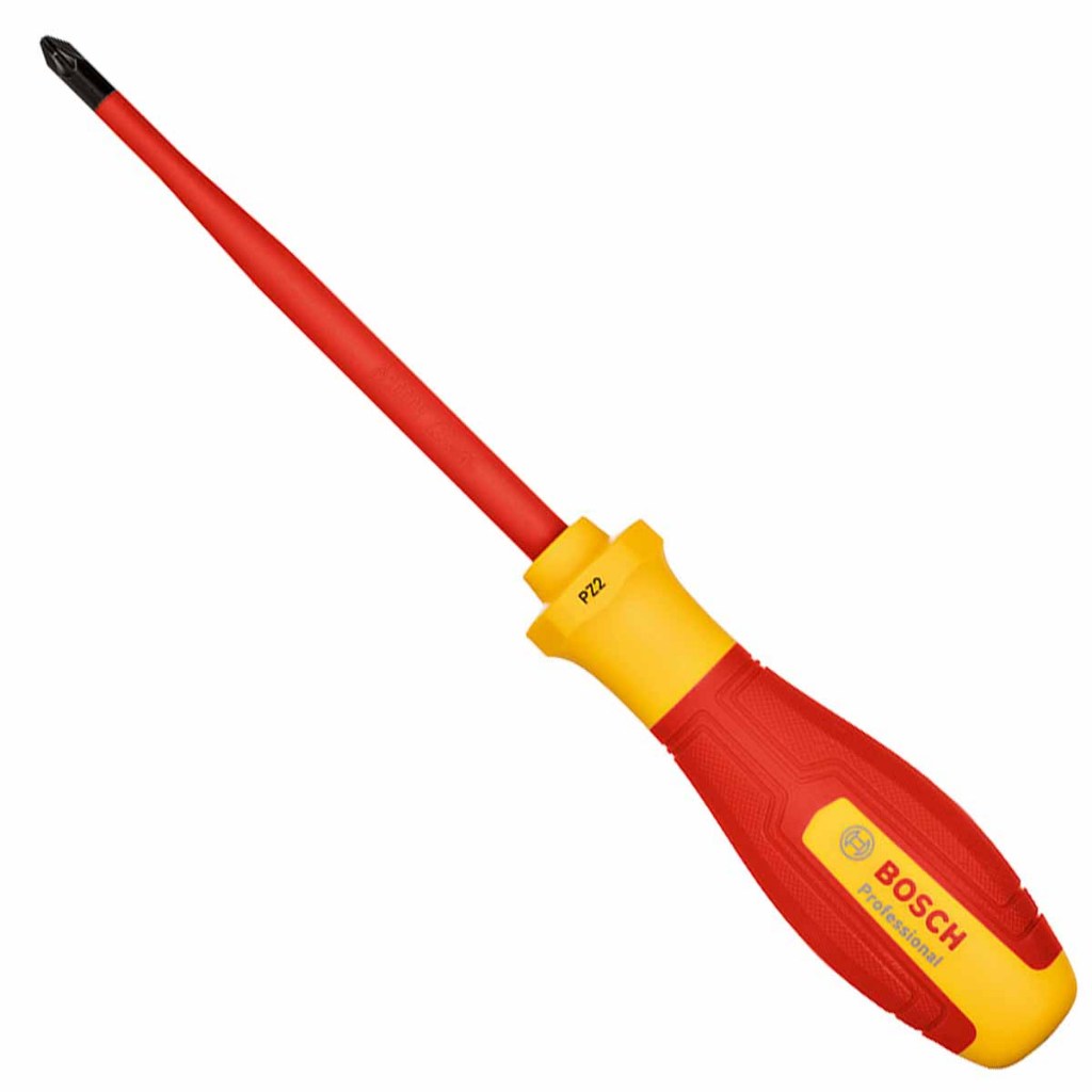 Chave Pozidriv Isolada PZ1 X 100mm VDE 1000V (1600A02ND1000) - Bosch