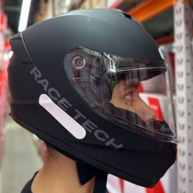 CAPACETE RACE TECH HIT MONOCOLOR BÁSICO PRETO BRANCO TITANIUM OFERTA