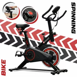 Bike Bicicleta Ergometrica Spinning De Alta Performance Roda de Inercia 16KG Squezze Treino