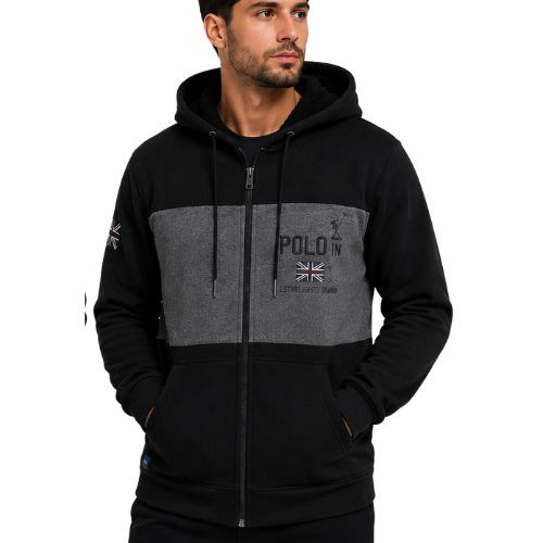 Casaco Moletom Masculino Peluciado Inverno Grosso Quente Com Capuz Zíper Envio Rápido