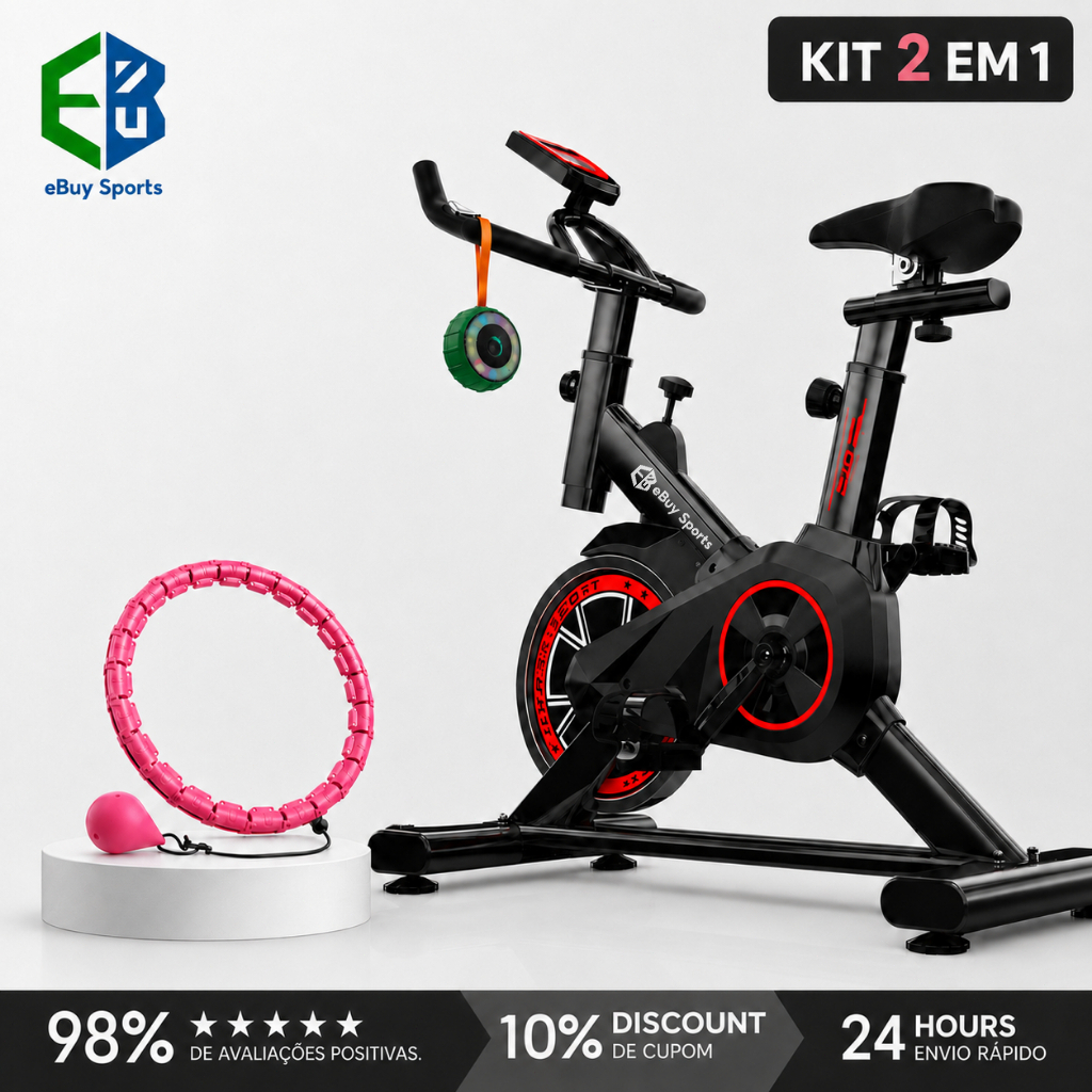 Ebuy Sports Bicicleta Bike Ergometrica Spinning Academia Fitness Profissional 120kg volante 10kg