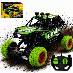 Carrinho Controle Remoto Pilha 4x4 Jeep Off Road Anda Na Terra Monster Truck envio rapido