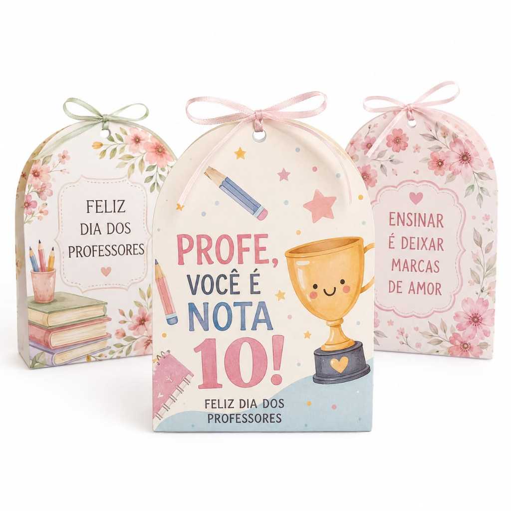 Caixinha Personalizada Dia dos Professores Lembrancinha Escolar para Professor e Professora