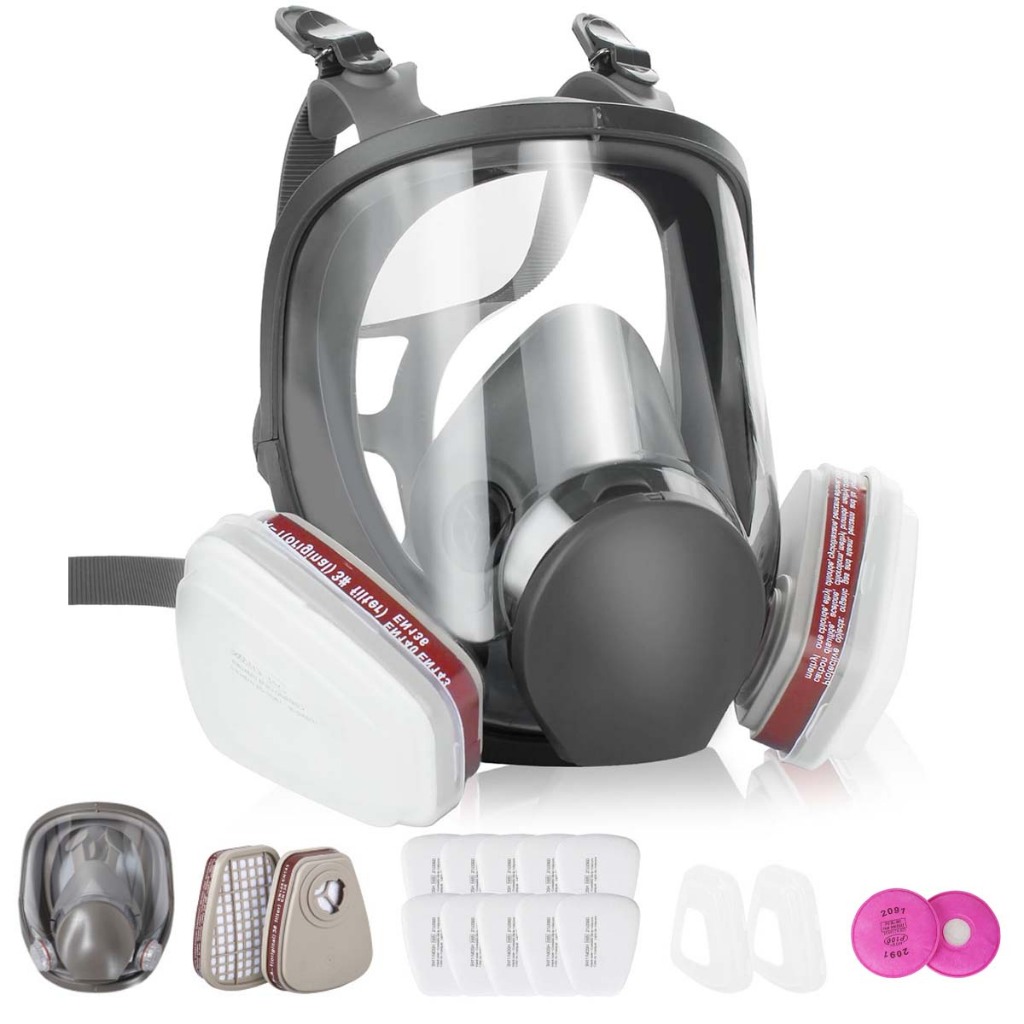 Máscara Pintura Automotiva Completa Kit 20 Filtros 5n11 98%