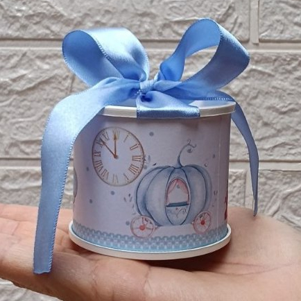 Kit Tubolata Personalizada Cinderela Lembrancinhas / chá de bebê/ revelação/ batizado/ maternidade/ aniversário 5x6 — imagem 2 de 2
