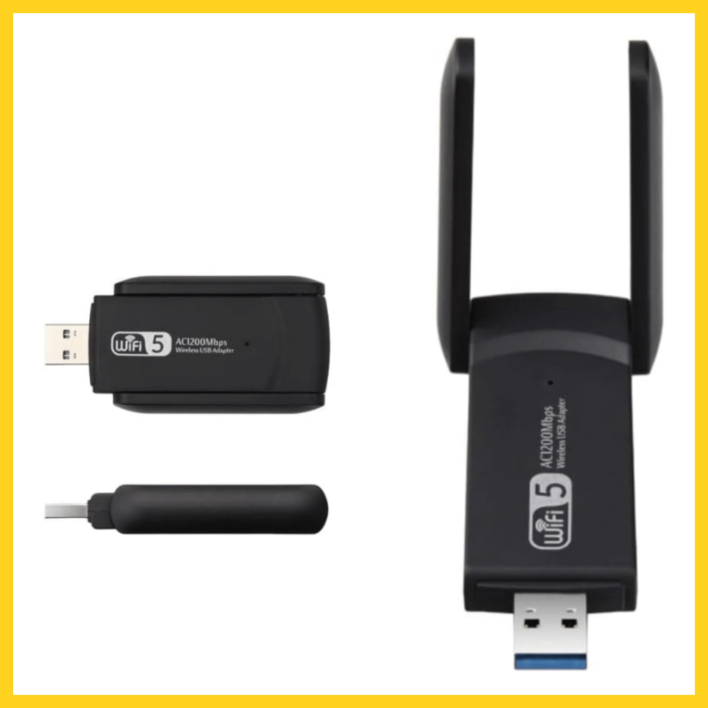 Adaptador Usb Wifi Wireless Dual Band Ac1300 5ghz e 2.4ghz 1300mbps Duas Antenas Externas