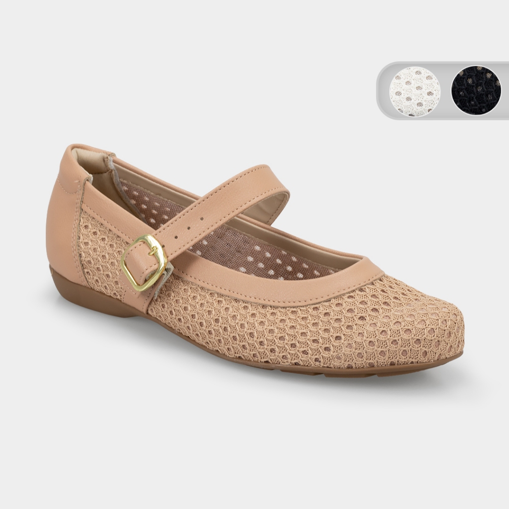 Sapatilha Modare Boneca Tela Fiorucci Ultra Conforto Feminina 70161012