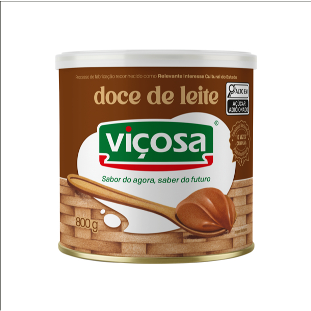 Doce De Leite Viçosa Cremoso Tradicional Lata 800g