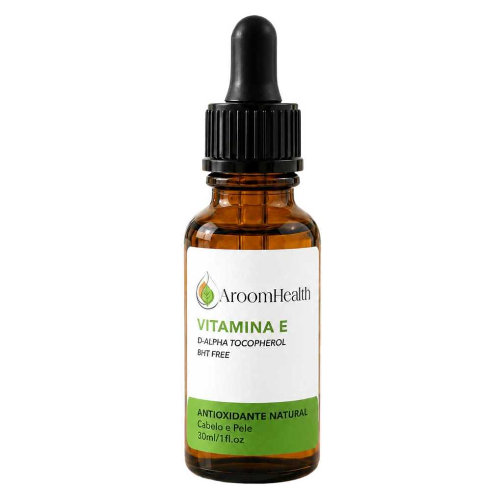 Vitamina E Pura para Cabelo e Pele Fórmula Vegana 30 ml