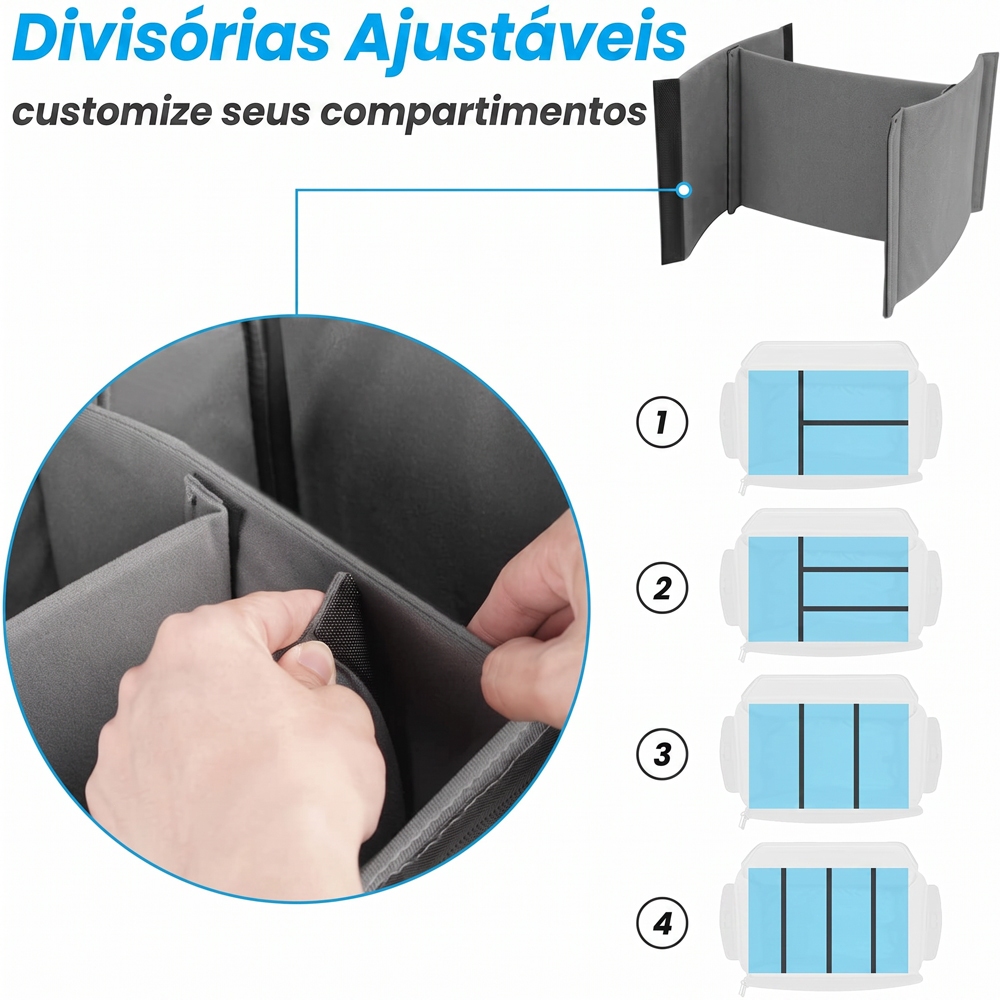 Bolsa Médica Grande para Enfermagem Primeiros Socorros Organizador Impermeável com Alça Removível e Base Antiderrapante — imagem 2 de 2