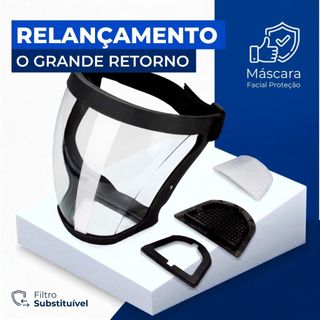 Máscara Transparente com Proteção PM2.5 | Ideal para Uso Diário e Profissional