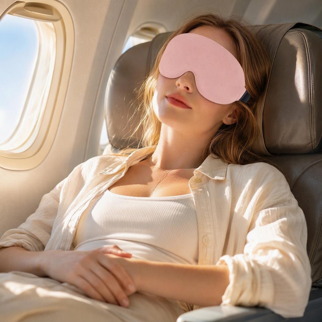 Máscara ocular 3D 360° total escuro confortável para soneca e viagem — imagem 2 de 2