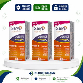 Kit 03 Suplemento Sany D 1.000Ui Com 30 Cápsulas - Ache