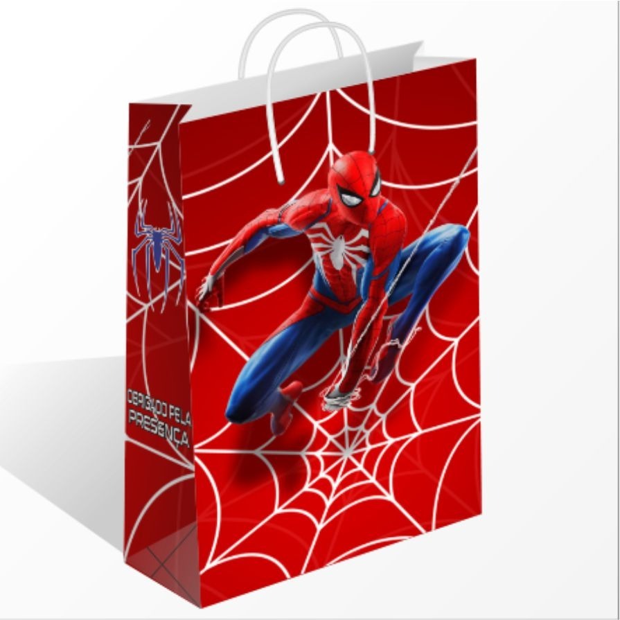 Sacolinha Homem Aranha Sacolinha de Aniversario Sacolinha Surpresa, Lembrancinha