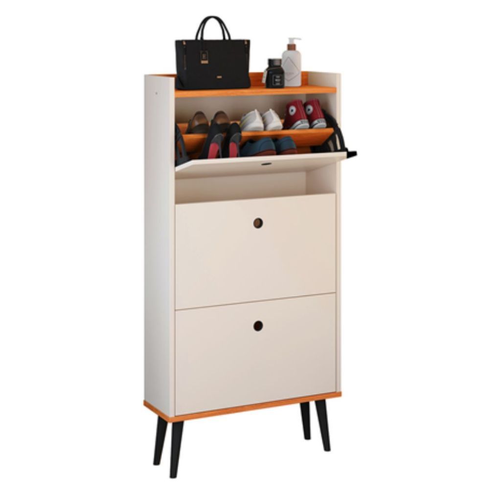 Sapateira Quarto Vertical 2 Ou 3 Gavetas Porta Basculante Hall Entrada Organizadora Closet Premium