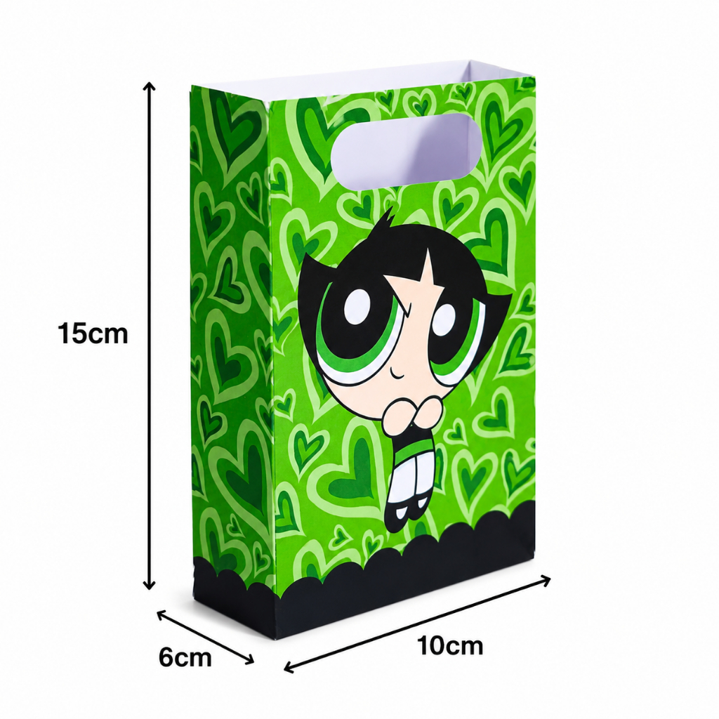 PEGUE E MONTE Sacolinhas Personalizadas Tema Docinho/Meninas Super Poderosas ou (QUALQUER TEMA) Lembrancinhas/Kit Festa