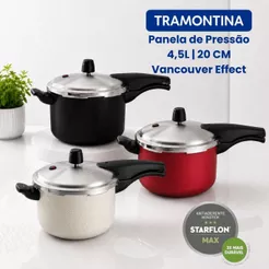 Panela De Pressão 4,5 Litros Vancouver Fechamento Externo Antiaderente Tramontina