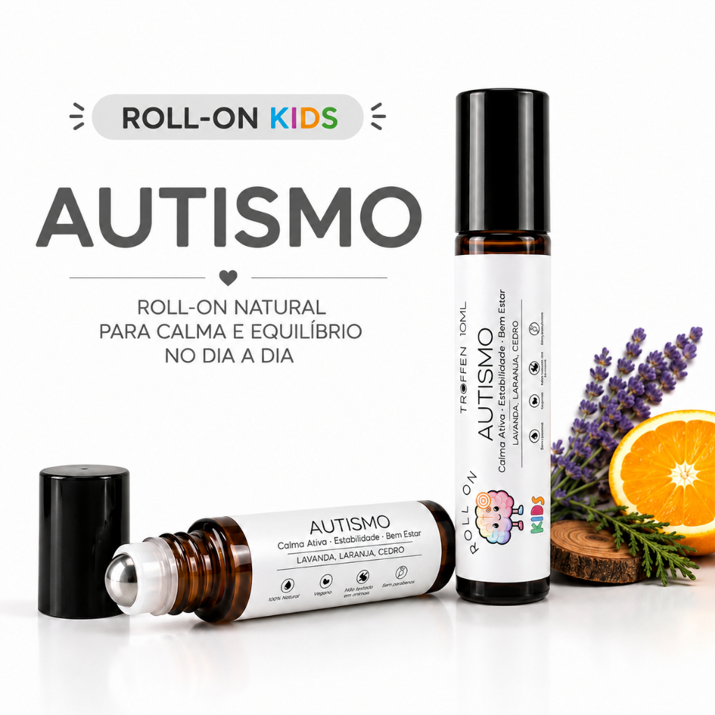Blend Roll-on Óleo Essenciais Autismo Infantil Crianças Linha Kids 10 mL