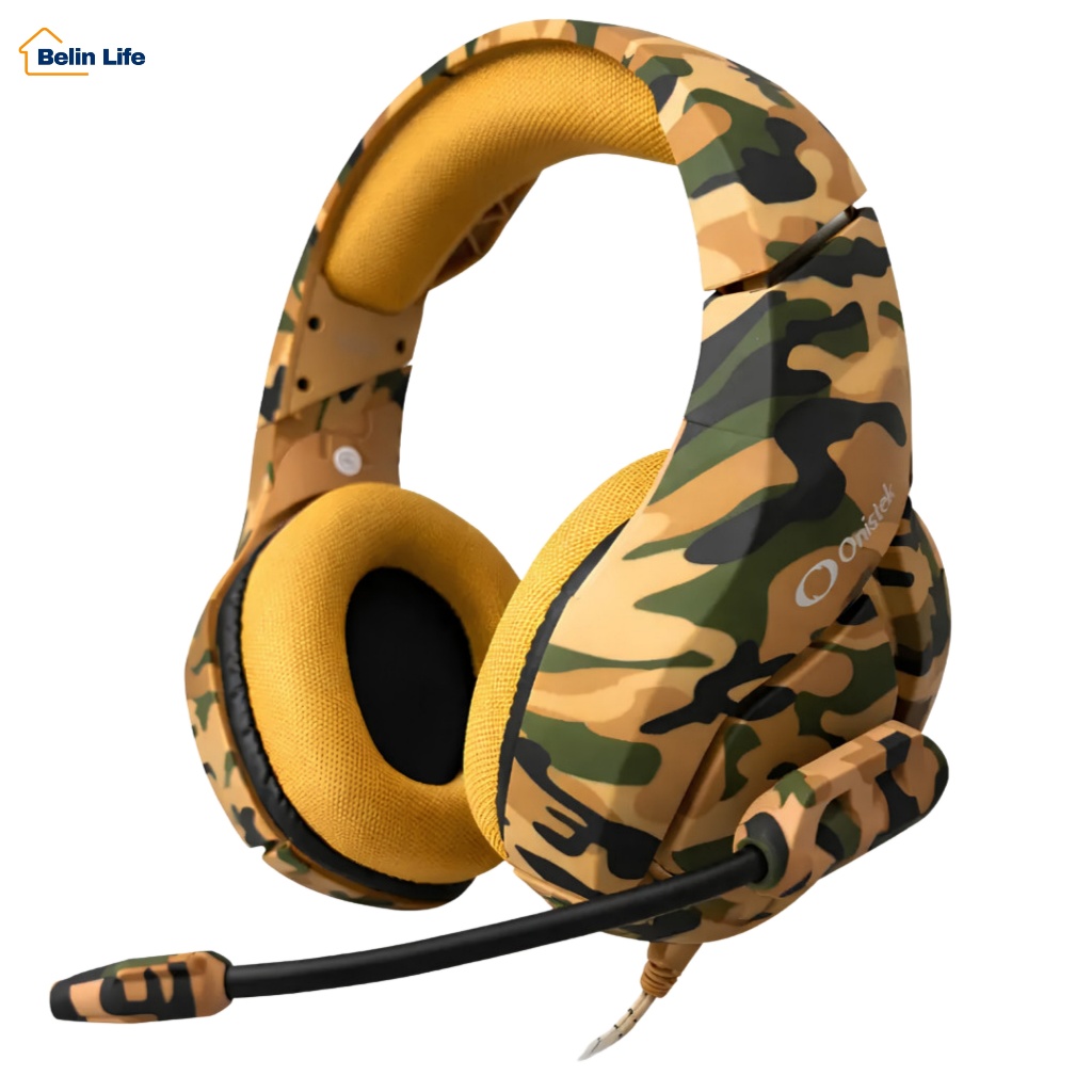 Headset Gamer com Fio Onistek ON-FN601 50mm Microfone Controle de Volume Cabo 2m