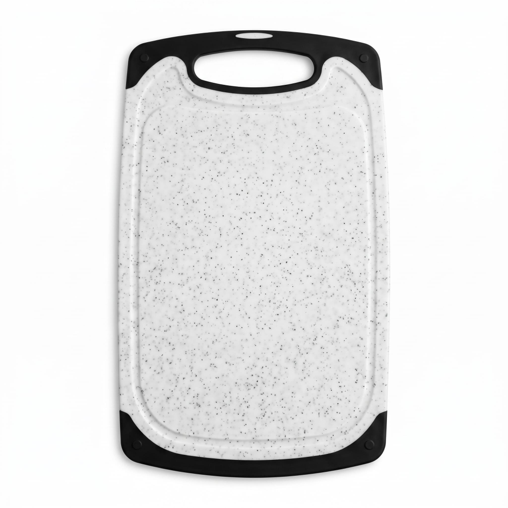 Tábua de Corte Grande Polipropileno 40x24cm com Canaleta Integrada Antiderrapante Lavável
