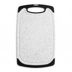 Tábua de Corte Grande Polipropileno 40x24cm com Canaleta Integrada Antiderrapante Lavável