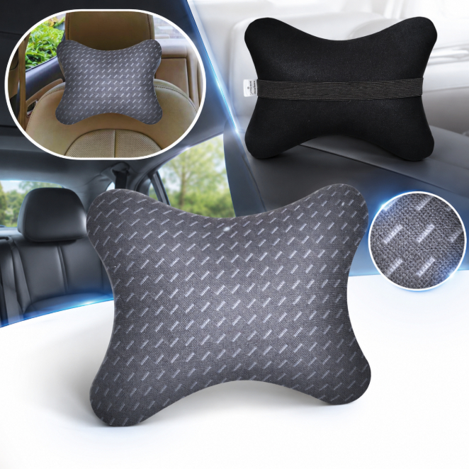 Almofada Apoio Cervical De Pescoço E Cabeça Em Neoprene Para Carro,Onibus e cadeira gamer Variado
